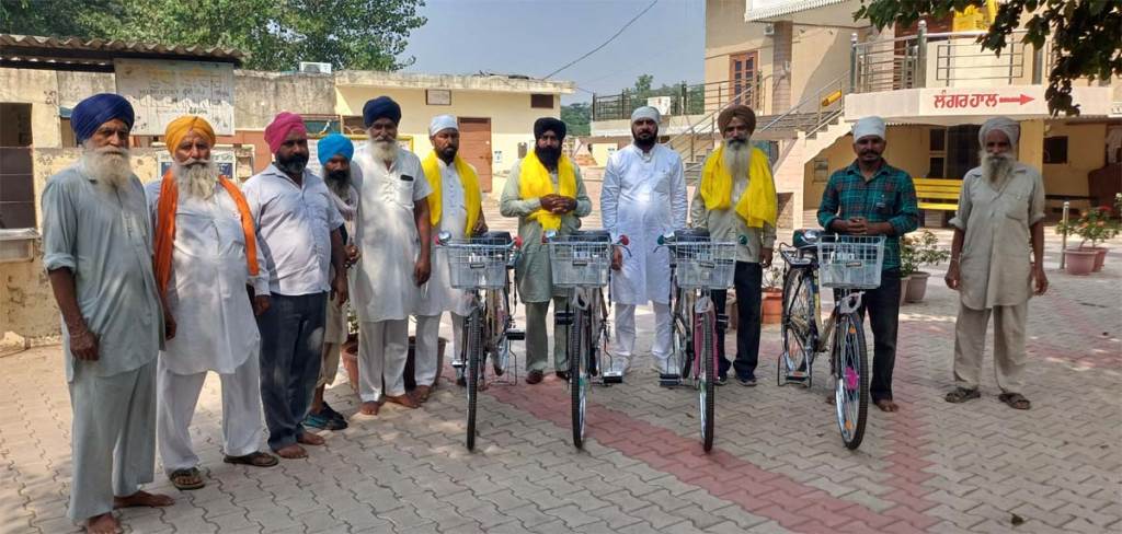 4 Cycles Donated at Bhagat Dhanna Gurdwara Sahib